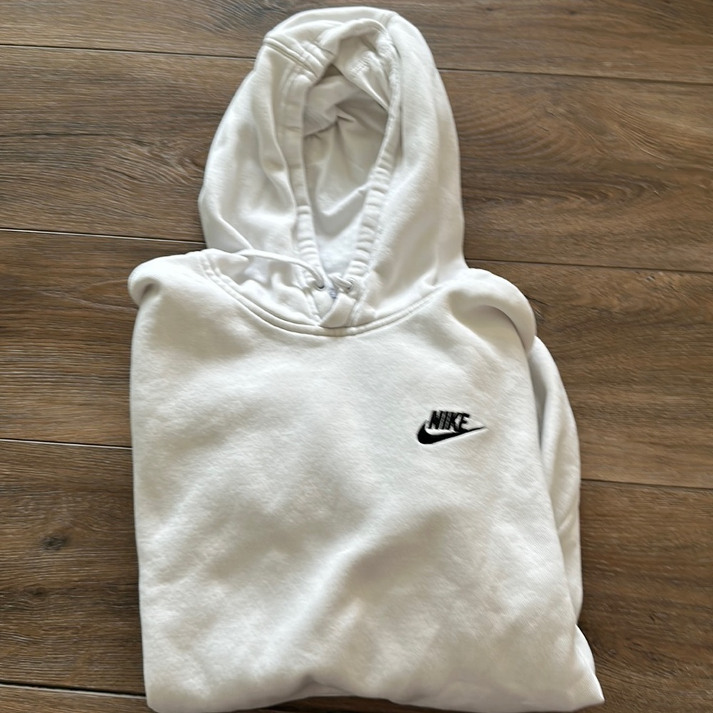 White Nike hoodie gently worn